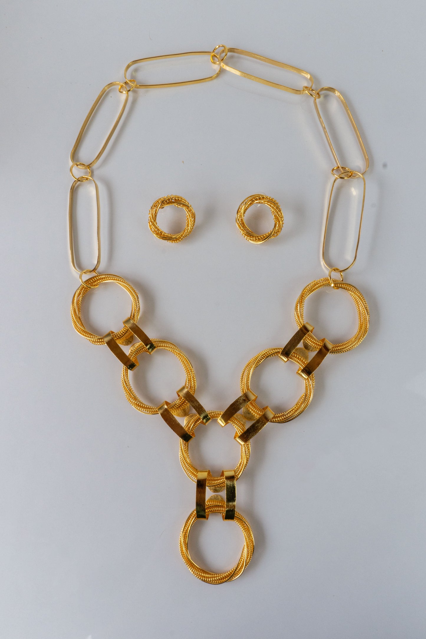 Chain Set - necklace and earrings