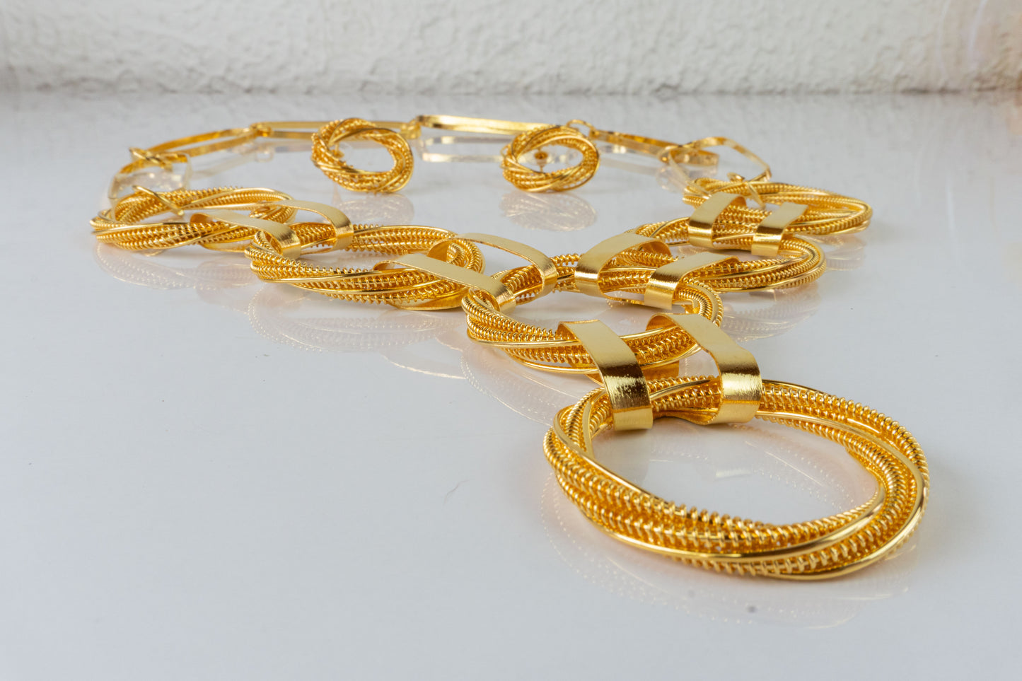 Chain Set - necklace and earrings