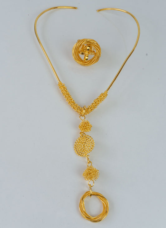 Circle Set - necklace and ring