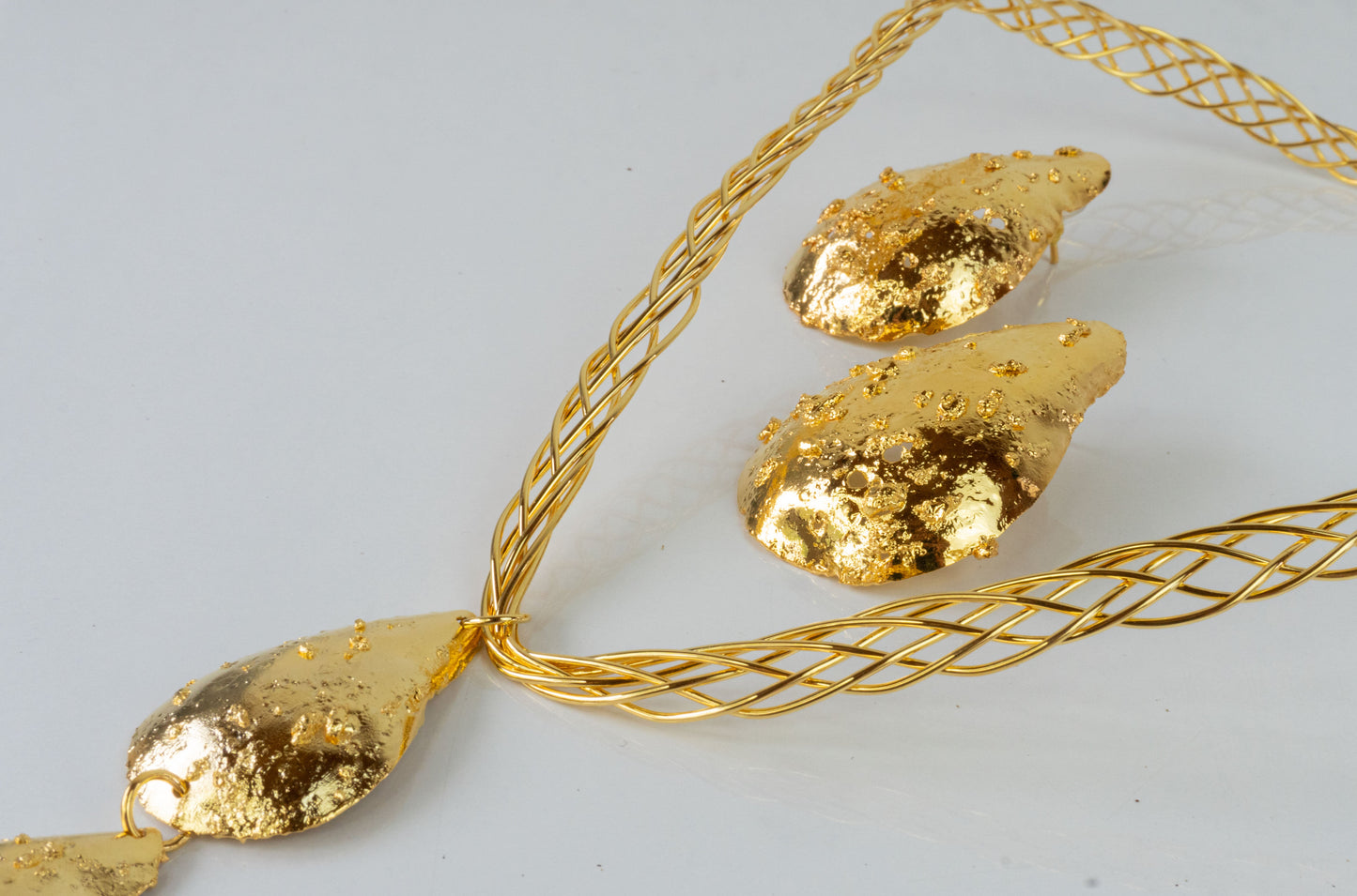 Avocalia Knitted Set - necklace and earrings