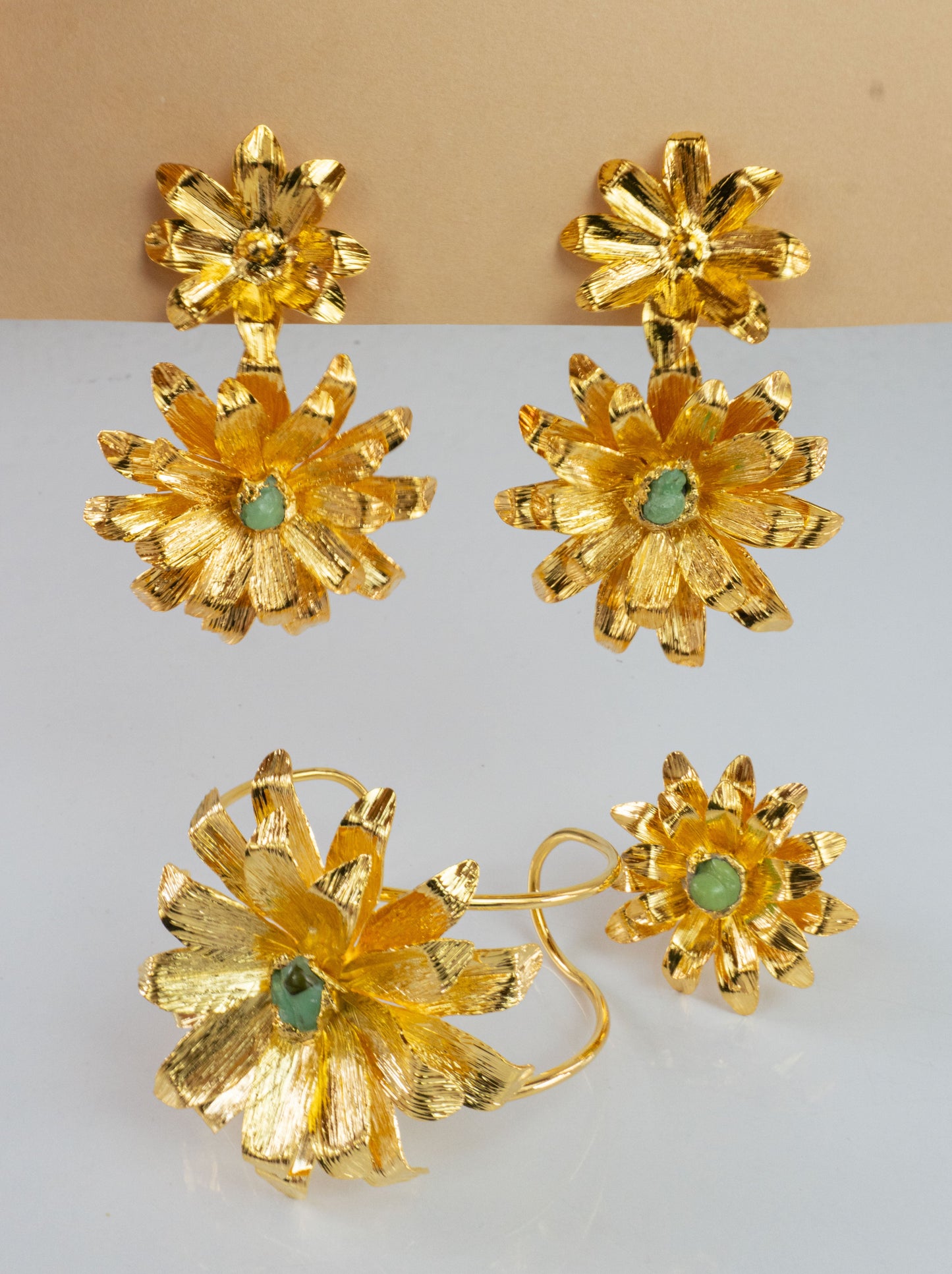 Flora Set - earrings, bracelet, and ring