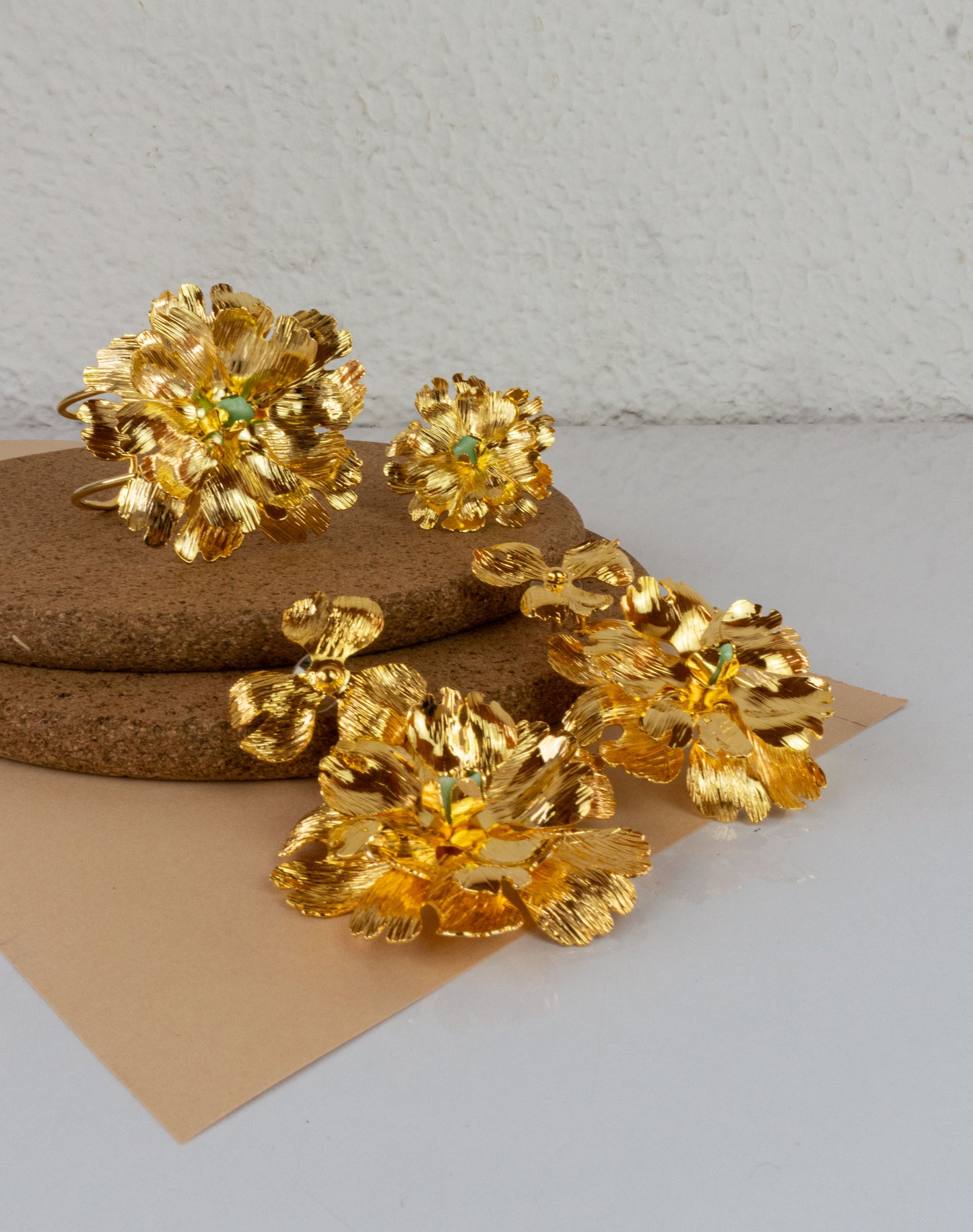 Flor Cecille Set - earrings and ring