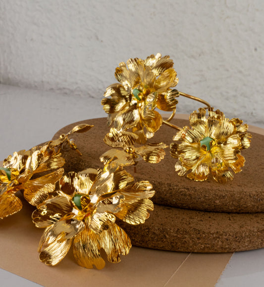 Flor Cecille Set - earrings and ring