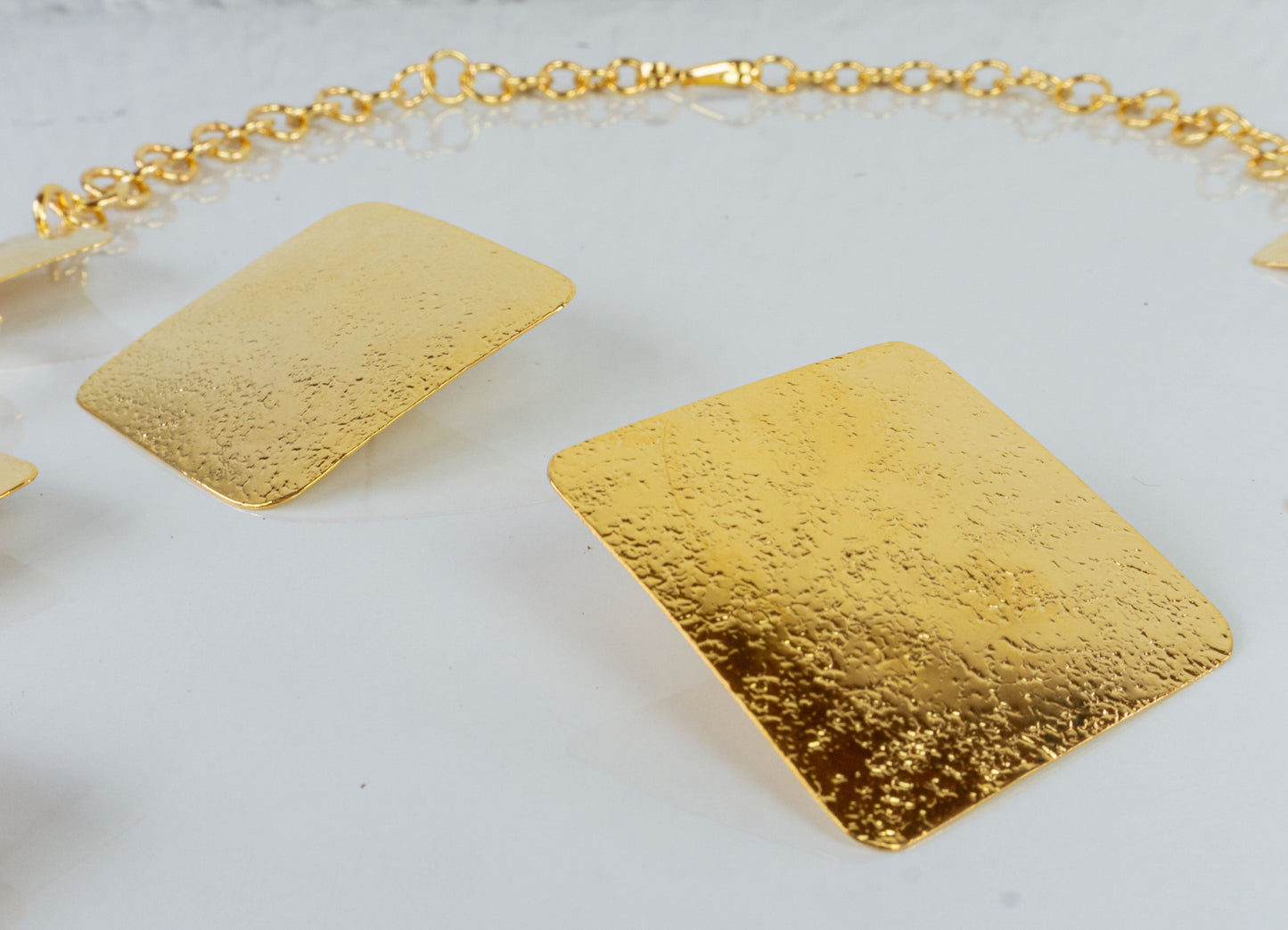 Squares Set - necklace and earrings