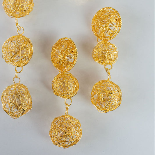 Strips - necklace, earrings