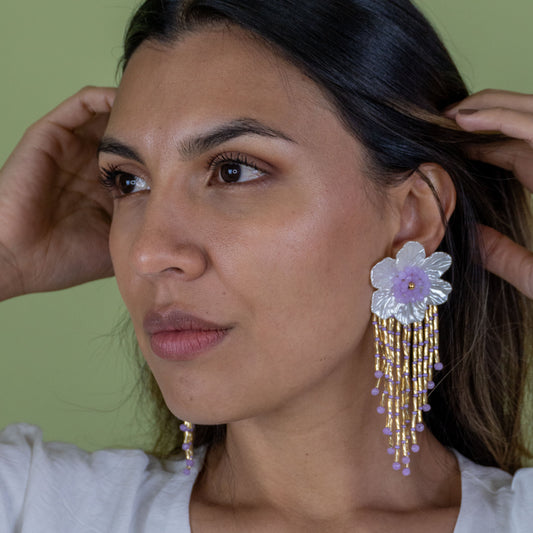 Aretes Flor Caida
