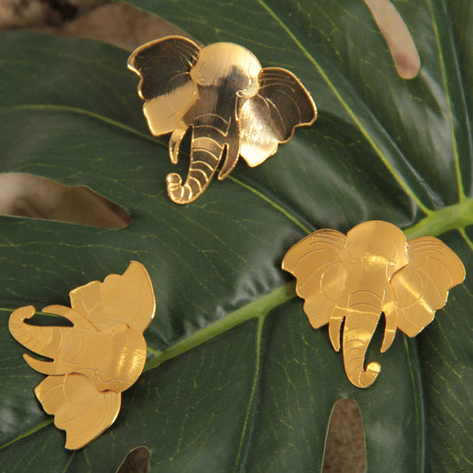 Set elefante anillo, aretes