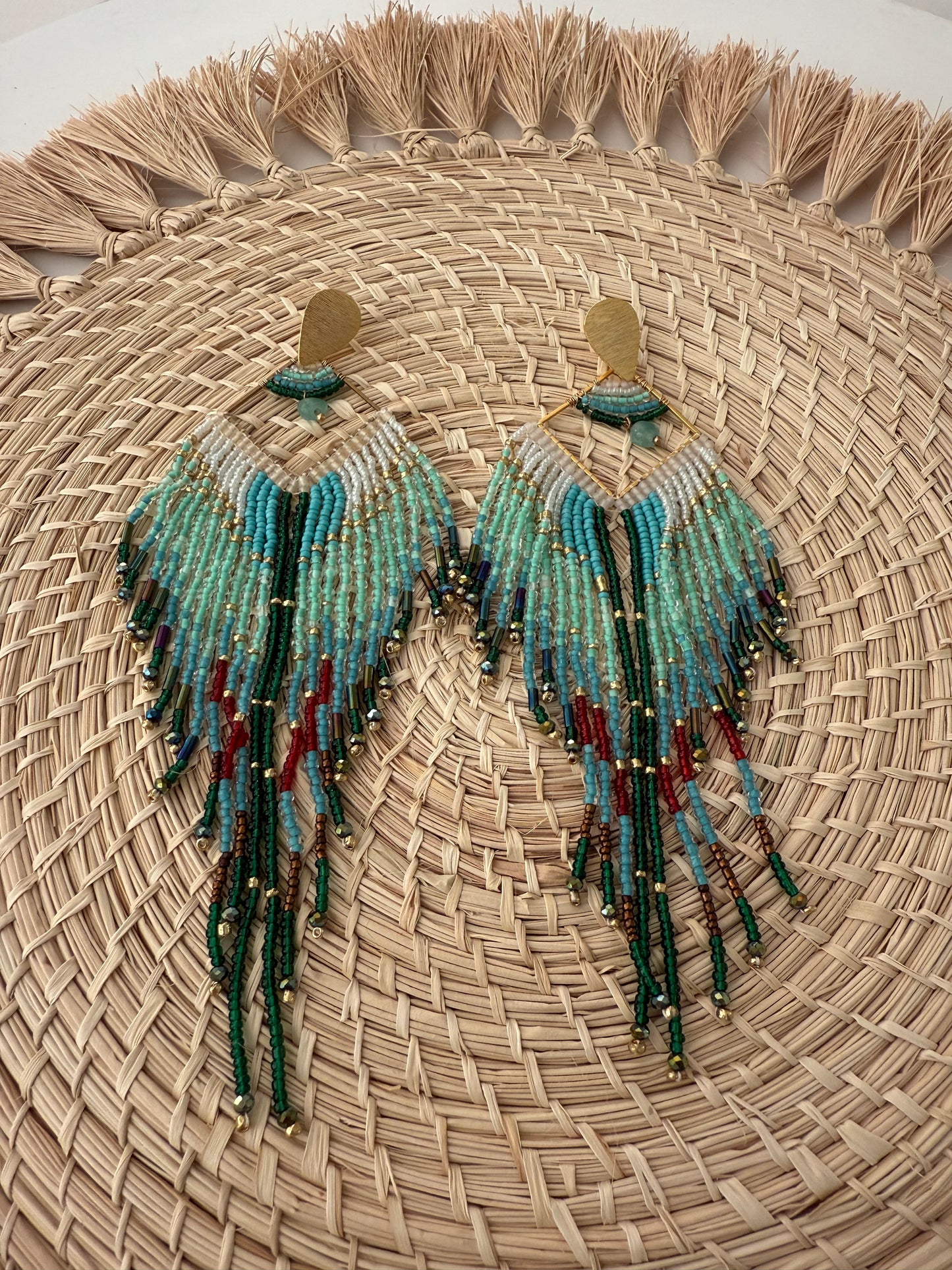 Aretes Caida Azul