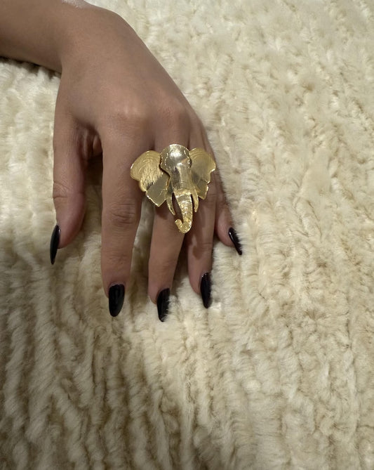 Set elefante anillo, aretes