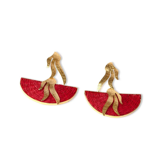 Earrings Red