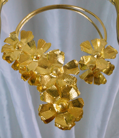 Flower set - necklace and earrings