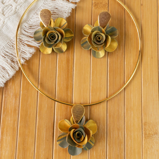 Green Flower Set
