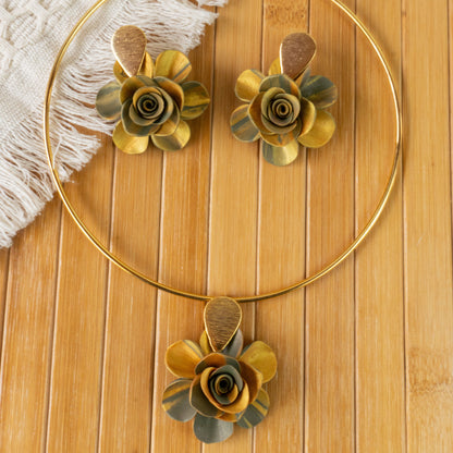 Green Flower Set