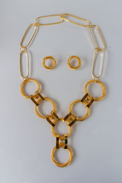 Chain Set - necklace and earrings