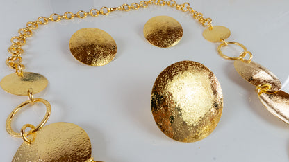 Circles Coin Set - necklace, earrings, and ring