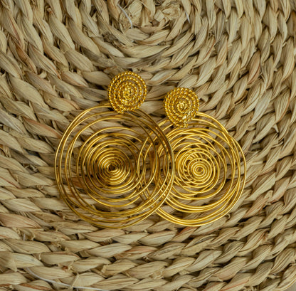 Aretes Espiral Doble