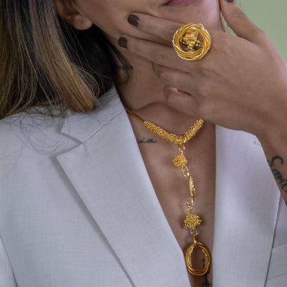 Circle Set - necklace and ring