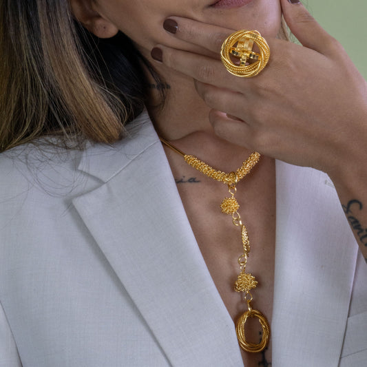 Circle Set - necklace and ring