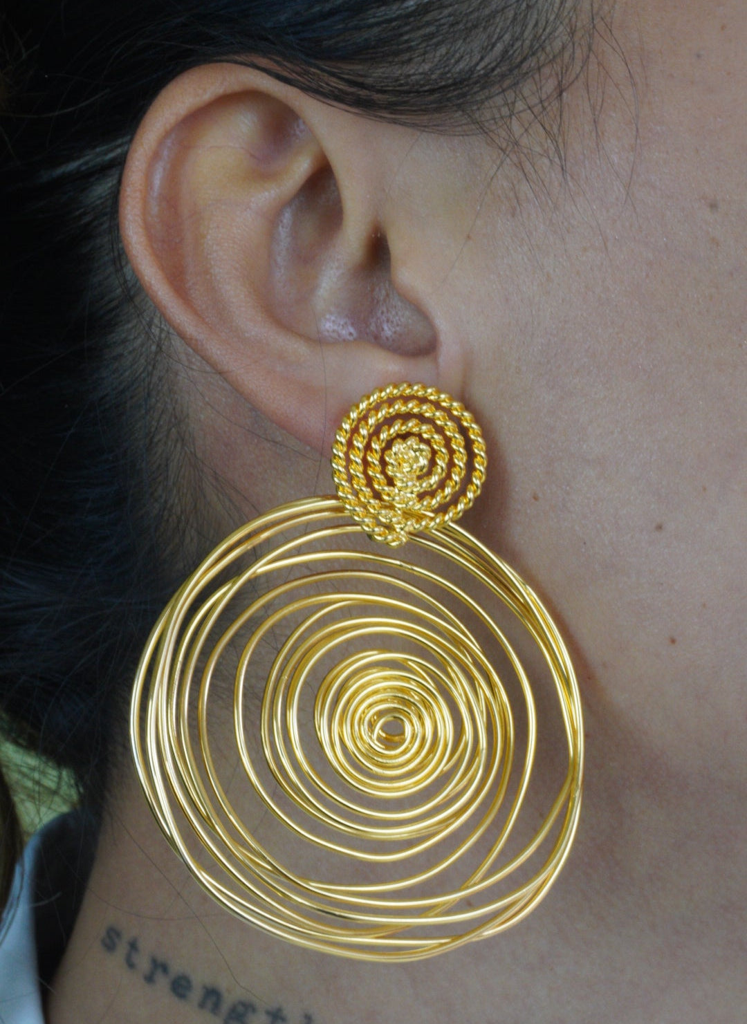 Aretes Espiral Doble