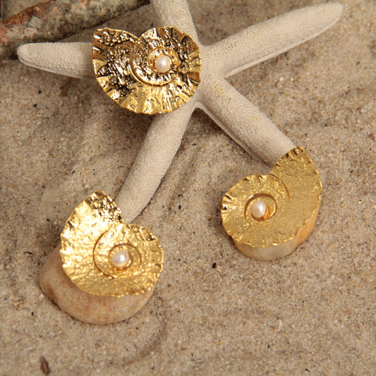 Spiral set - earrings and ring