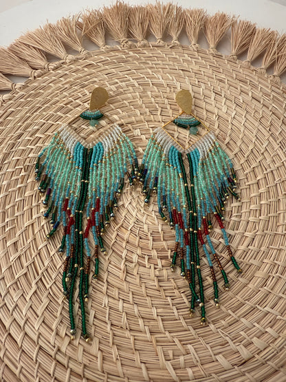 Aretes Caida Azul