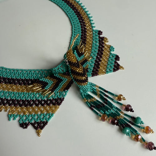 Handcrafted bird-shaped necklace