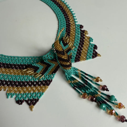 Handcrafted bird-shaped necklace