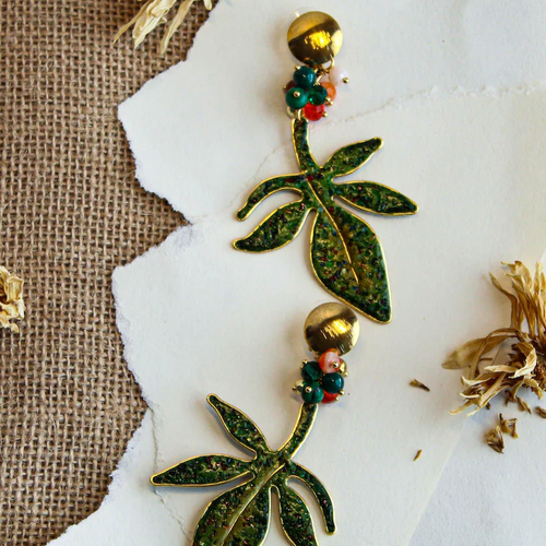 Aretes de hilo de golfi